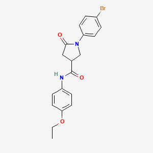 1-(4-bromophenyl)-N-(4-ethoxyphenyl)-5-oxopyrrolidine-3-carboxamide