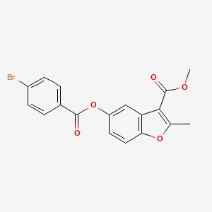 methyl 5-[(4-bromobenzoyl)oxy]-2-methyl-1-benzofuran-3-carboxylate