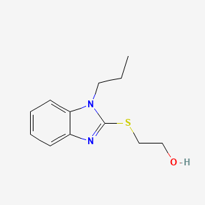 molecular formula C12H16N2OS B5022419 2-[(1-propyl-1H-benzimidazol-2-yl)thio]ethanol 