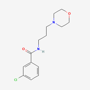 molecular formula C14H19ClN2O2 B5022445 3-chloro-N-[3-(4-morpholinyl)propyl]benzamide 