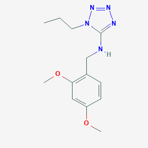 molecular formula C13H19N5O2 B502250 (2,4-Dimethoxy-benzyl)-(1-propyl-1H-tetrazol-5-yl)-amine CAS No. 876897-95-9