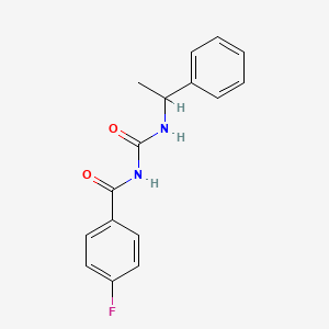 4-fluoro-N-{[(1-phenylethyl)amino]carbonyl}benzamide