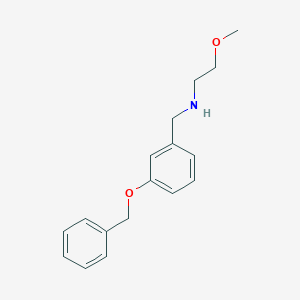 molecular formula C17H21NO2 B502253 N-[3-(benzyloxy)benzyl]-2-methoxyethanamine 
