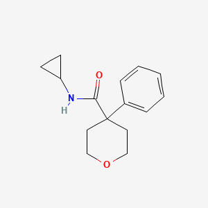 N-cyclopropyl-4-phenyltetrahydro-2H-pyran-4-carboxamide