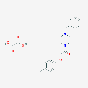 1-(3-cyclohexen-1-ylmethyl)-4-[(4-methylphenoxy)acetyl]piperazine oxalate