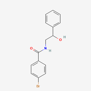 molecular formula C15H14BrNO2 B5022562 4-bromo-N-(2-hydroxy-2-phenylethyl)benzamide 