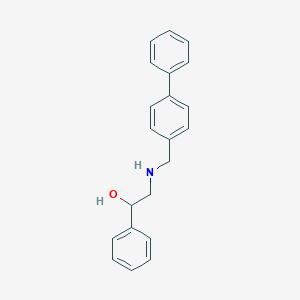 molecular formula C21H21NO B502259 2-[(Biphenyl-4-ylmethyl)amino]-1-phenylethanol 