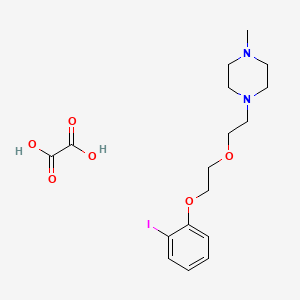 molecular formula C17H25IN2O6 B5022599 1-[2-[2-(2-Iodophenoxy)ethoxy]ethyl]-4-methylpiperazine;oxalic acid 