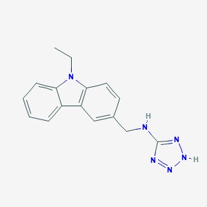 molecular formula C16H16N6 B502262 N-[(9-ethylcarbazol-3-yl)methyl]-2H-tetrazol-5-amine CAS No. 887032-96-4