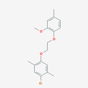 1-bromo-4-[2-(2-methoxy-4-methylphenoxy)ethoxy]-2,5-dimethylbenzene