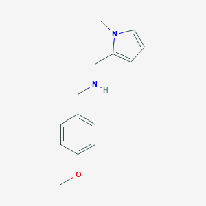 molecular formula C14H18N2O B502264 N-(4-methoxybenzyl)-N-[(1-methyl-1H-pyrrol-2-yl)methyl]amine 