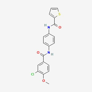 N-{4-[(3-chloro-4-methoxybenzoyl)amino]phenyl}-2-thiophenecarboxamide