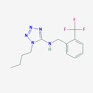 molecular formula C13H16F3N5 B502268 1-butyl-N-[2-(trifluoromethyl)benzyl]-1H-tetrazol-5-amine 