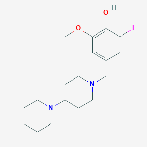 molecular formula C18H27IN2O2 B5022680 4-(1,4'-bipiperidin-1'-ylmethyl)-2-iodo-6-methoxyphenol 