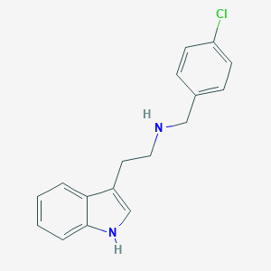 molecular formula C17H17ClN2 B502269 N-[(4-chlorophenyl)methyl]-2-(1H-indol-3-yl)ethanamine CAS No. 15741-81-8
