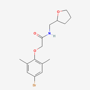 2-(4-bromo-2,6-dimethylphenoxy)-N-(oxolan-2-ylmethyl)acetamide