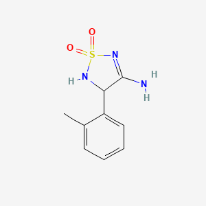 molecular formula C9H11N3O2S B5022722 4-(2-methylphenyl)-1,2,5-thiadiazolidin-3-imine 1,1-dioxide 