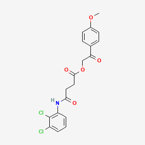 2-(4-methoxyphenyl)-2-oxoethyl 4-[(2,3-dichlorophenyl)amino]-4-oxobutanoate