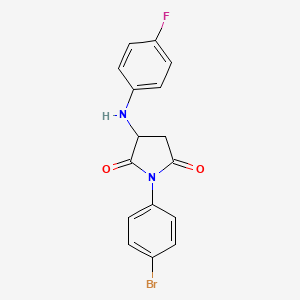 1-(4-Bromophenyl)-3-[(4-fluorophenyl)amino]pyrrolidine-2,5-dione