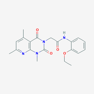 molecular formula C20H22N4O4 B5022768 N-(2-ethoxyphenyl)-2-(1,5,7-trimethyl-2,4-dioxo-1,4-dihydropyrido[2,3-d]pyrimidin-3(2H)-yl)acetamide 