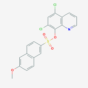 molecular formula C20H13Cl2NO4S B5022783 (5,7-Dichloroquinolin-8-yl) 6-methoxynaphthalene-2-sulfonate CAS No. 6424-45-9