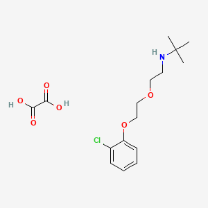 molecular formula C16H24ClNO6 B5022824 N-{2-[2-(2-chlorophenoxy)ethoxy]ethyl}-2-methyl-2-propanamine oxalate 