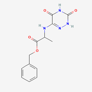 molecular formula C13H14N4O4 B5022842 benzyl N-(3,5-dioxo-2,3,4,5-tetrahydro-1,2,4-triazin-6-yl)alaninate 