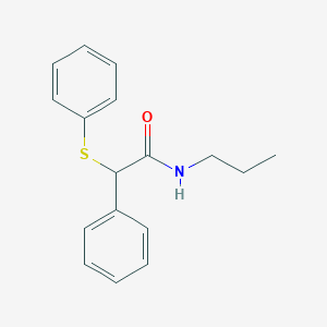 molecular formula C17H19NOS B5022889 2-phenyl-2-(phenylsulfanyl)-N-propylacetamide 