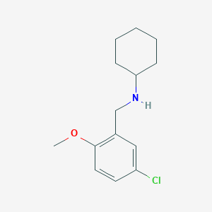 molecular formula C14H20ClNO B502289 N-(5-chloro-2-methoxybenzyl)cyclohexanamine 