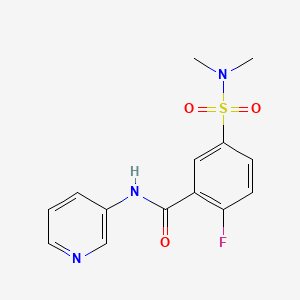 5-(dimethylsulfamoyl)-2-fluoro-N-pyridin-3-ylbenzamide