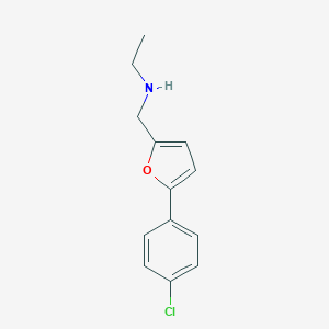 molecular formula C13H14ClNO B502294 N-{[5-(4-chlorophenyl)furan-2-yl]methyl}ethanamine 