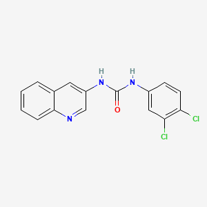 molecular formula C16H11Cl2N3O B5022947 1-(3,4-Dichlorophenyl)-3-quinolin-3-ylurea 