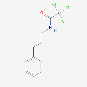 2,2,2-trichloro-N-(3-phenylpropyl)acetamide