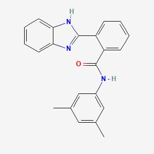 molecular formula C22H19N3O B5022961 2-(1H-benzimidazol-2-yl)-N-(3,5-dimethylphenyl)benzamide 