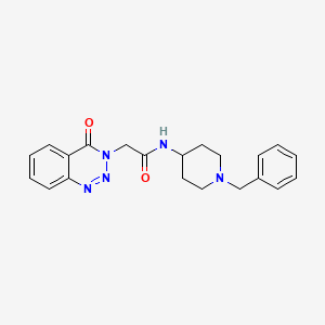 N-(1-benzyl-4-piperidyl)-2-[4-oxo-1,2,3-benzotriazin-3(4H)-yl]acetamide