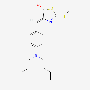 4-[4-(dibutylamino)benzylidene]-2-(methylthio)-1,3-thiazol-5(4H)-one