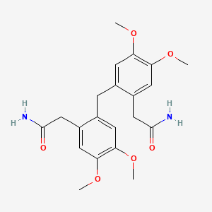 2-[2-[[2-(2-Amino-2-oxoethyl)-4,5-dimethoxyphenyl]methyl]-4,5-dimethoxyphenyl]acetamide