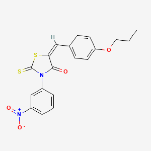 3-(3-nitrophenyl)-5-(4-propoxybenzylidene)-2-thioxo-1,3-thiazolidin-4-one