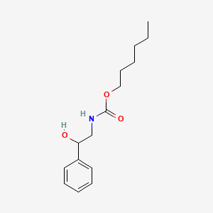 hexyl (2-hydroxy-2-phenylethyl)carbamate