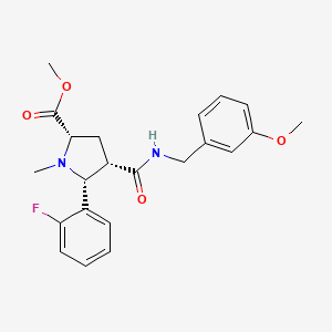 methyl (2S,4S,5R)-5-(2-fluorophenyl)-4-[(3-methoxyphenyl)methylcarbamoyl]-1-methylpyrrolidine-2-carboxylate