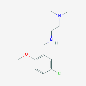 molecular formula C12H19ClN2O B502303 N-(5-chloro-2-methoxybenzyl)-N-[2-(dimethylamino)ethyl]amine 