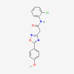 molecular formula C17H14ClN3O3 B5023065 N-(2-chlorophenyl)-2-[5-(4-methoxyphenyl)-1,2,4-oxadiazol-3-yl]acetamide 