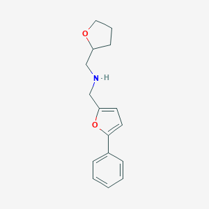 1-(oxolan-2-yl)-N-[(5-phenylfuran-2-yl)methyl]methanamine