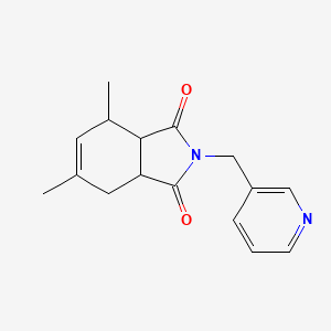 4,6-dimethyl-2-(3-pyridinylmethyl)-3a,4,7,7a-tetrahydro-1H-isoindole-1,3(2H)-dione