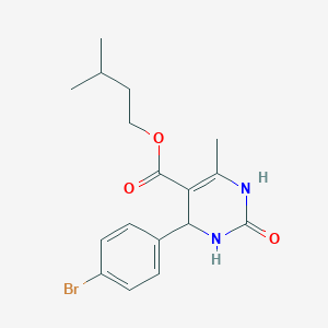 3-Methylbutyl 4-(4-bromophenyl)-6-methyl-2-oxo-1,2,3,4-tetrahydropyrimidine-5-carboxylate