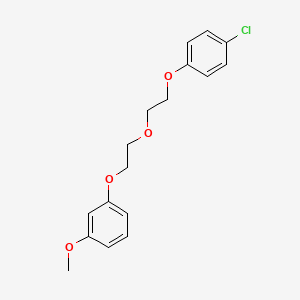 molecular formula C17H19ClO4 B5023118 1-{2-[2-(4-chlorophenoxy)ethoxy]ethoxy}-3-methoxybenzene 