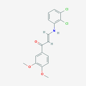 (2E)-3-[(2,3-Dichlorophenyl)amino]-1-(3,4-dimethoxyphenyl)prop-2-EN-1-one