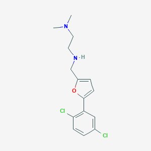 molecular formula C15H18Cl2N2O B502314 N'-{[5-(2,5-dichlorophenyl)furan-2-yl]methyl}-N,N-dimethylethane-1,2-diamine 