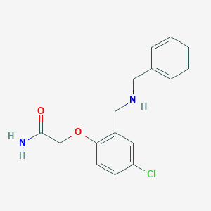 2-{2-[(Benzylamino)methyl]-4-chlorophenoxy}acetamide