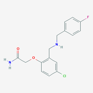 2-(4-Chloro-2-{[(4-fluorobenzyl)amino]methyl}phenoxy)acetamide